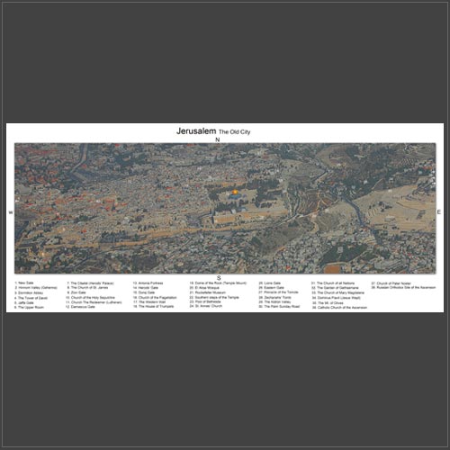 Scripture Pictures of the Holy Land - Old City Map